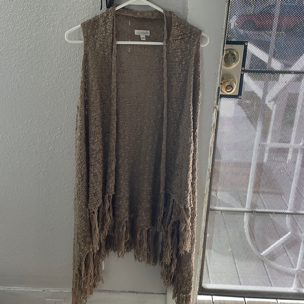 Tan sweater size small